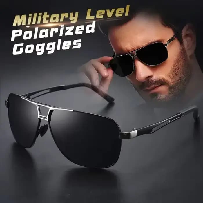 Lunettes de soleil photochromiques polarisées carrées pour hommes