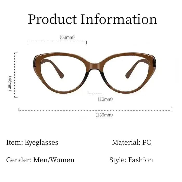 Lunettes œil de chat à la mode