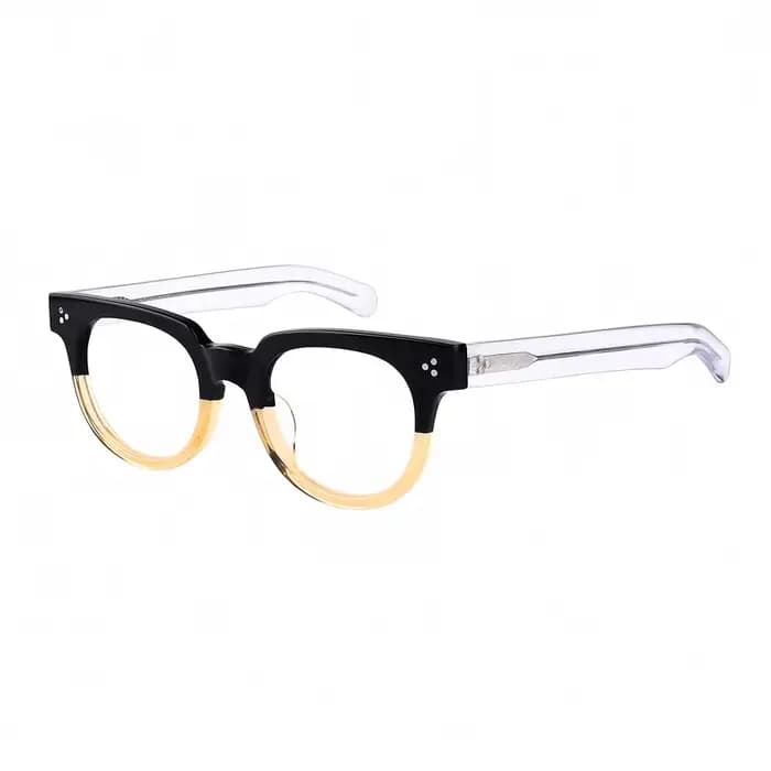 Lunettes rondes en acétate pour hommes et femmes
