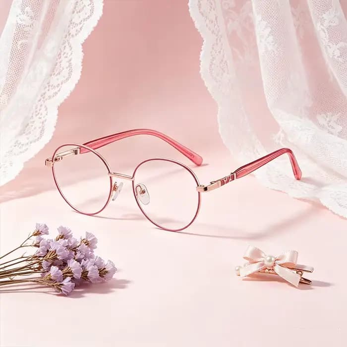 Nouvelles lunettes de vue rondes pour filles