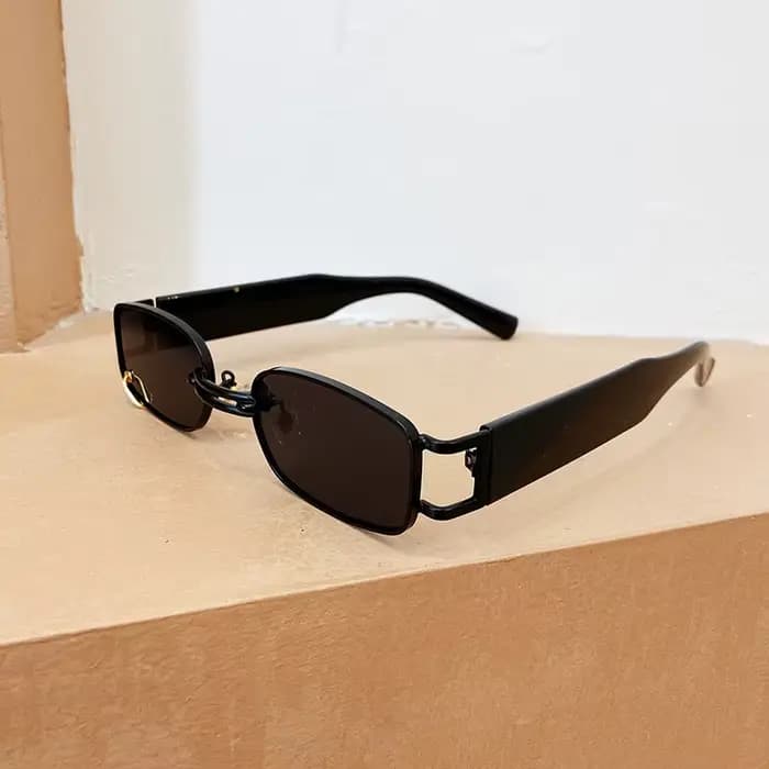 Buc& EI-Petites lunettes de soleil rectangulaires pour hommes et femmes