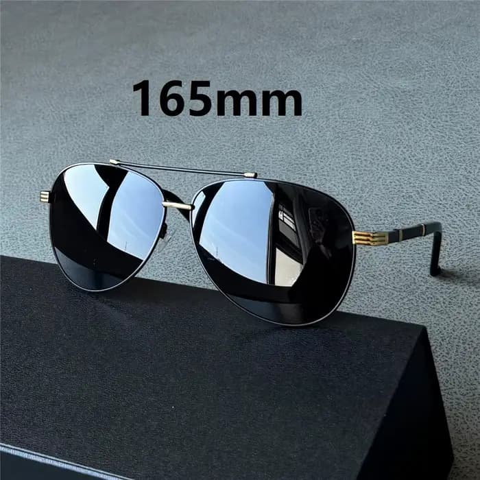 Janvancy 165mm lunettes de soleil polarisées surdimensionnées hommes
