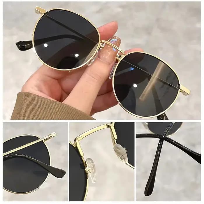 Lunettes de soleil rondes rétro pour hommes et femmes