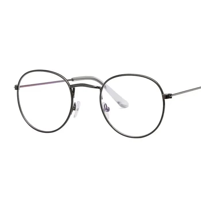 Lunettes rondes monture homme Anti lumière bleue