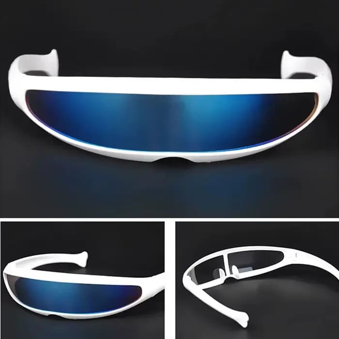 Lunettes de soleil étroites futuristes