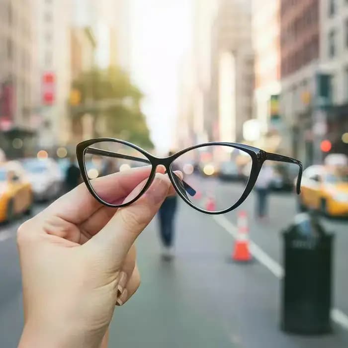 Lunettes de vue sans dioptrie tendance, design rétro œil de chat pour hommes et femmes