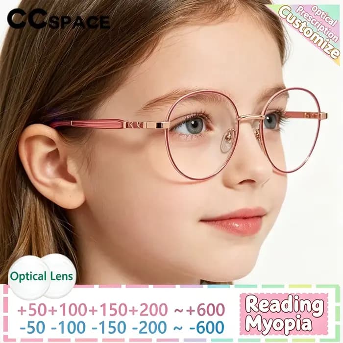 Nouvelles lunettes de vue rondes pour filles