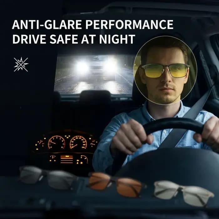 CHALK Nouvelles lunettes de soleil polarisées jour et nuit pour hommes