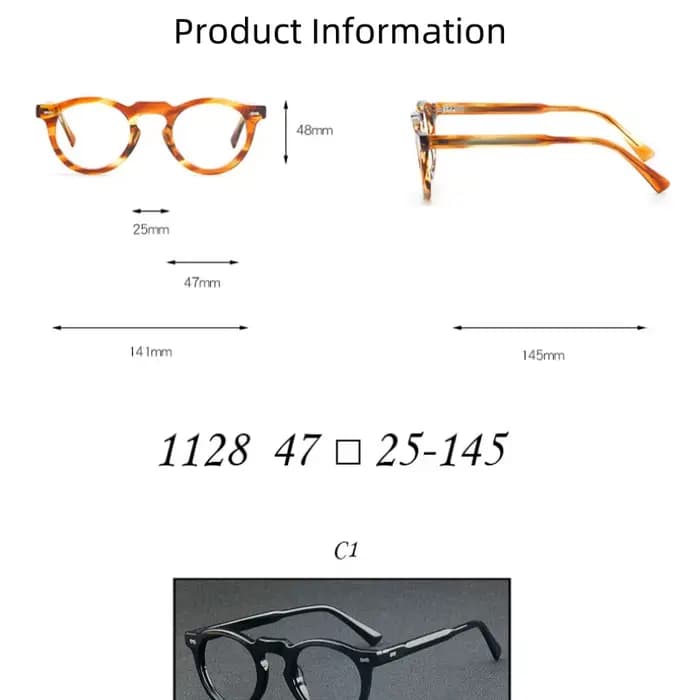 Montures de lunettes en acétate