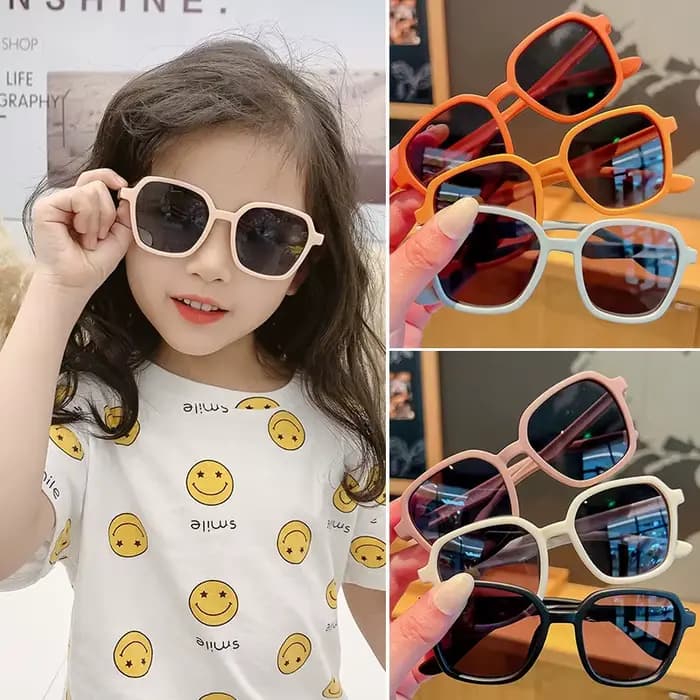 Lunettes de soleil carrées UV400 pour enfants