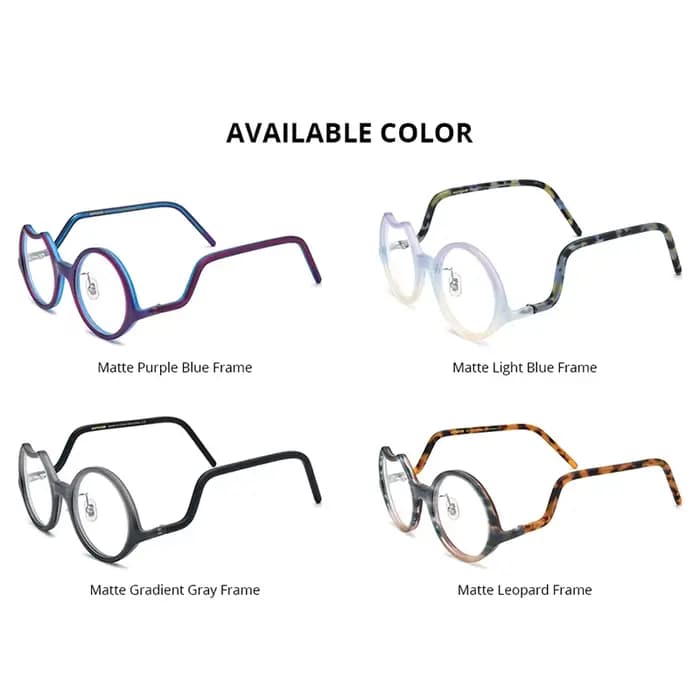 Lunettes Rondes en Acétate pour Femmes
