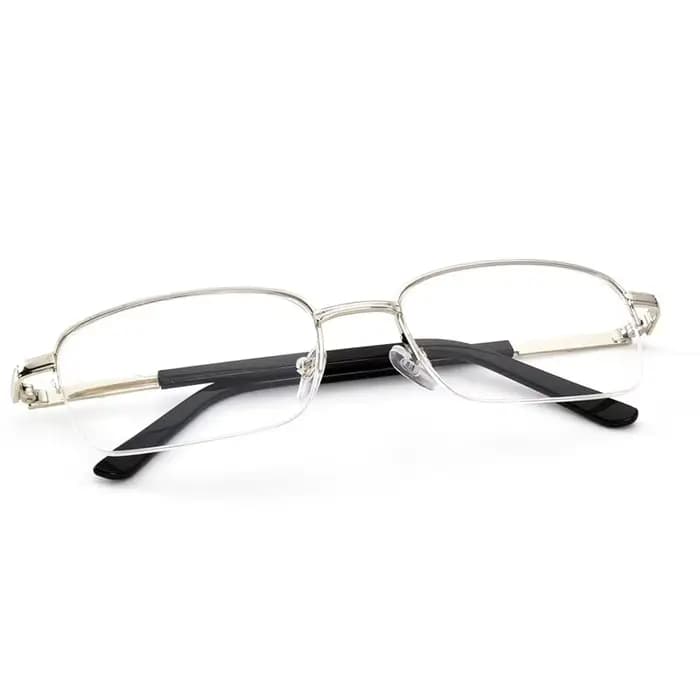 Lunettes de myopie -1.0~ -6.0, demi-monture, monture en métal, verres en résine