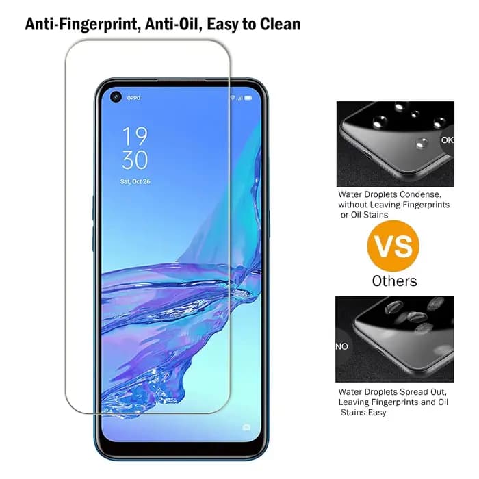 2/4 pièces de verre de protection HD pour OPPO A94 5G, film en verre trempé 9H
