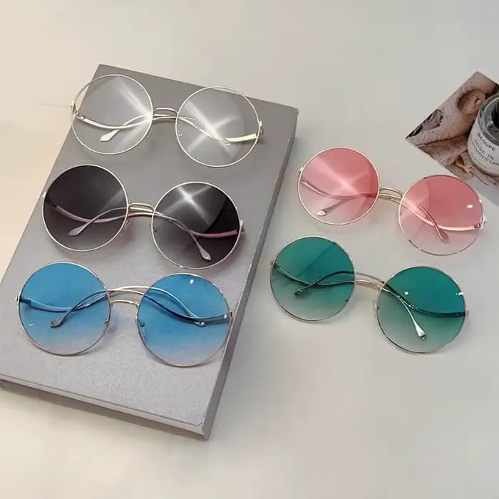 Lunettes de soleil rondes surdimensionnées pour femmes