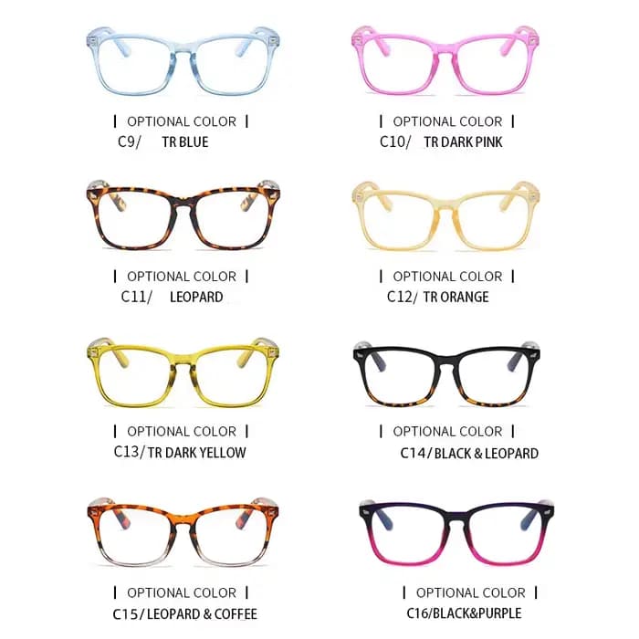 RUOBO Rivet Anti lumière bleue lunettes cadre pour hommes femmes Transparent optique