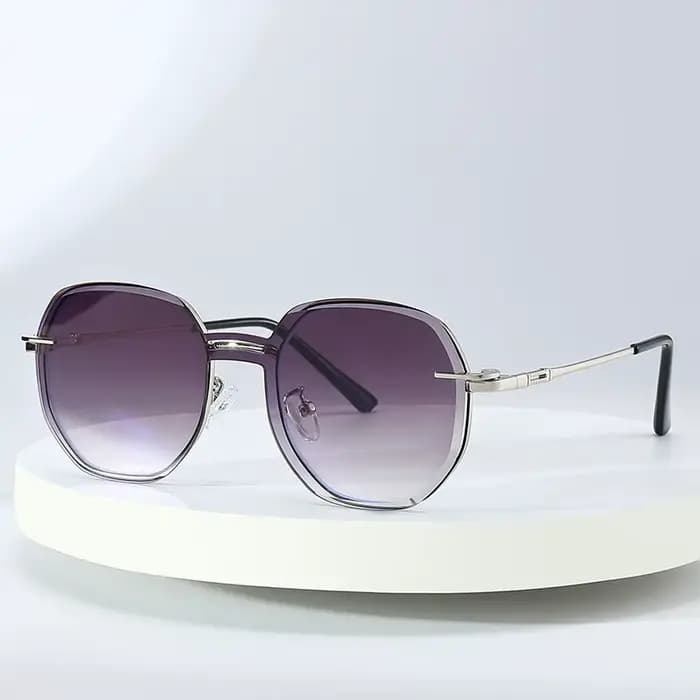 Amovible lunettes de Soleil Femmes Hommes Hexagone