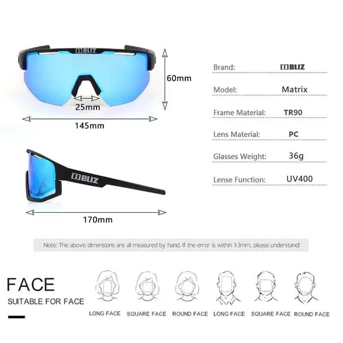 Lunettes de cyclisme B BLIZ Matrix UV400 MTB