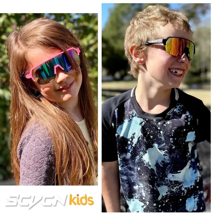 SCVCN nouvelles lunettes de soleil de sport pour enfants en plein air garçons filles