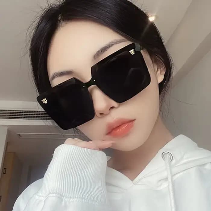Lunettes de soleil carrées surdimensionnées pour femmes