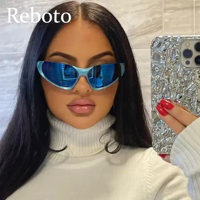 Lunettes de soleil futuristes Punk Y2K pour femmes