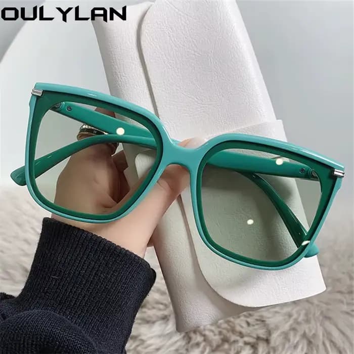 Oulylan Classis Vintage carré lunettes de soleil femmes surdimensionné