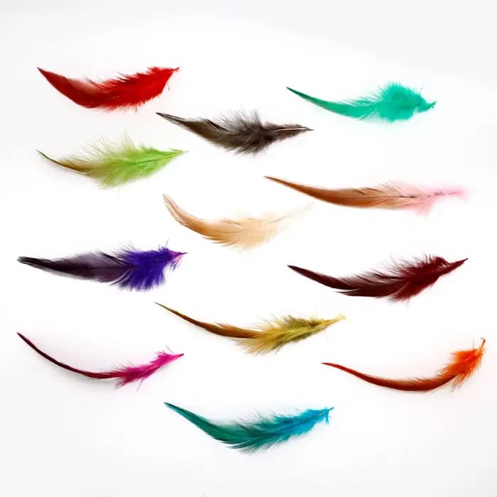 Lot de 100 plumes de faisan de haute qualité, 4-6' / 10-15 cm, plumes naturelles et teintes, pour artisanat DIY et accessoires de bijouterie