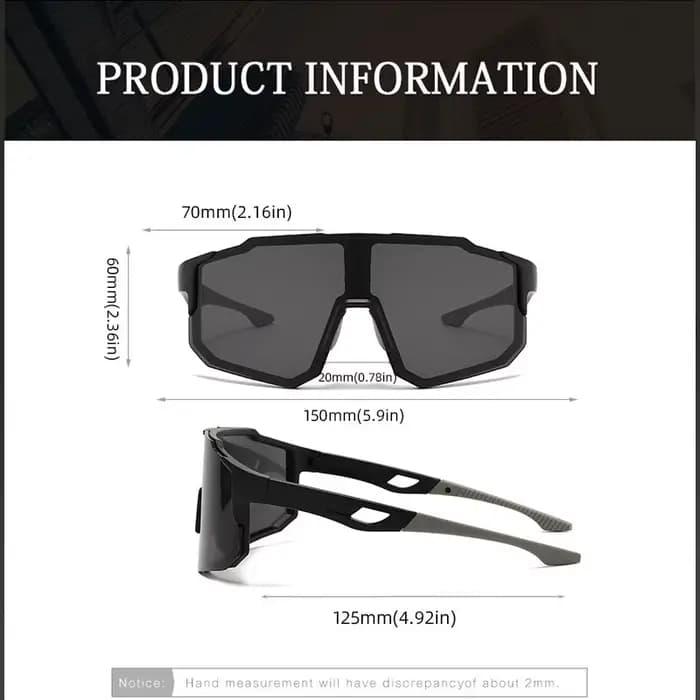 Des lunettes tendance à monture en plastique monobloc