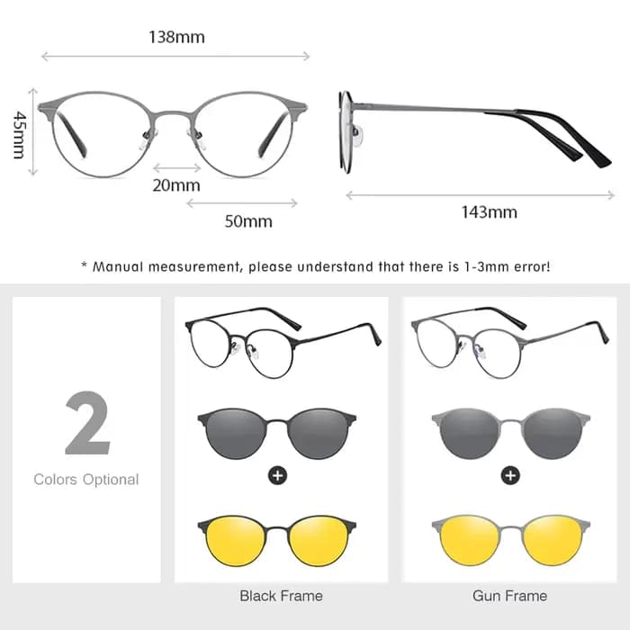 LM lunettes de soleil magnétiques hommes femmes polarisées Clip