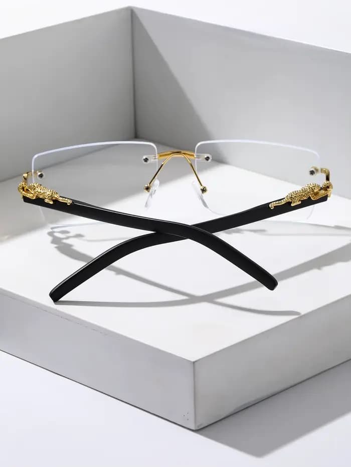 Lunettes de soleil rectangulaires sans cadre