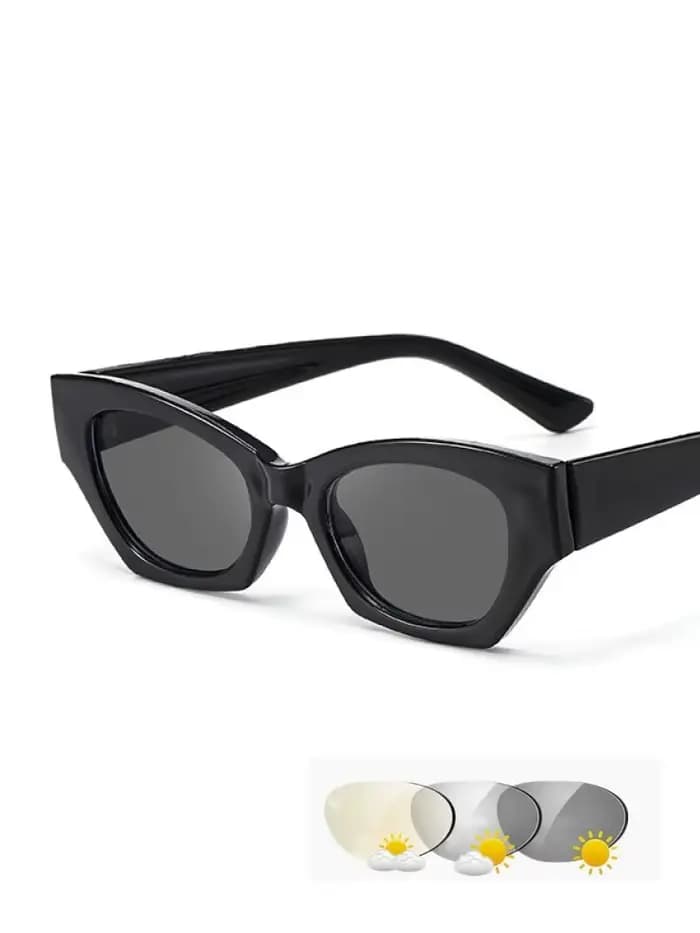 Lunettes de soleil photochromiques œil de chat pour femme
