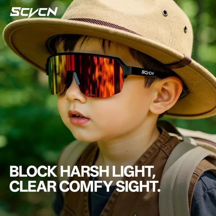 Lunettes de soleil de cyclisme pour enfants SCVCN