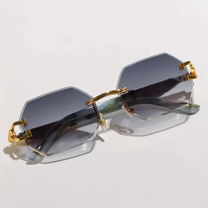 Lunettes de sport à imprimé léopard géométrique pour femmes