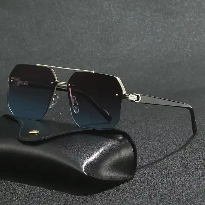 Lunettes De soleil aviateur à la mode pour hommes et femmes rétro Double pont métal conduite UV400