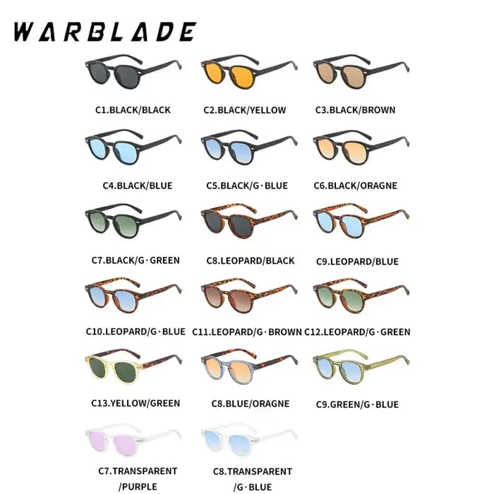 Lunettes de soleil rondes Vintage simples pour femmes et hommes