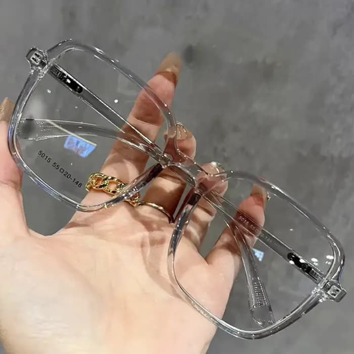 BEAU FIVE 2025 lunettes Anti-lumière bleue pour femmes monture transparente photochromique ultralégère grande taille minceur aspect naturelF113