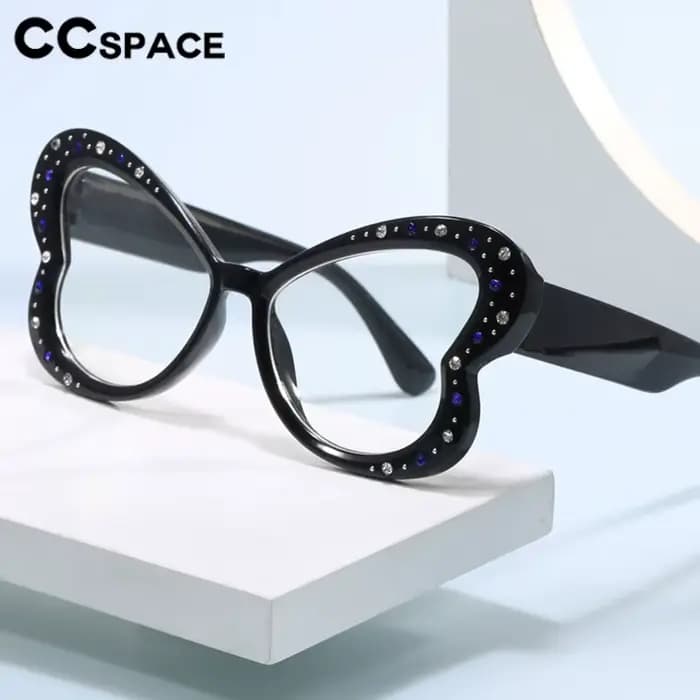Papillon diamant réglage lunettes femmes mode