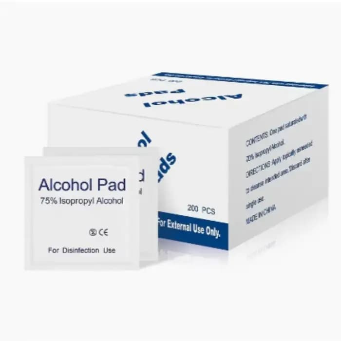 Lingettes désinfectantes en coton à 75 % d'alcool, jetables, pour le nettoyage des écrans de téléphone portable, des lunettes et des trous d'écouteurs