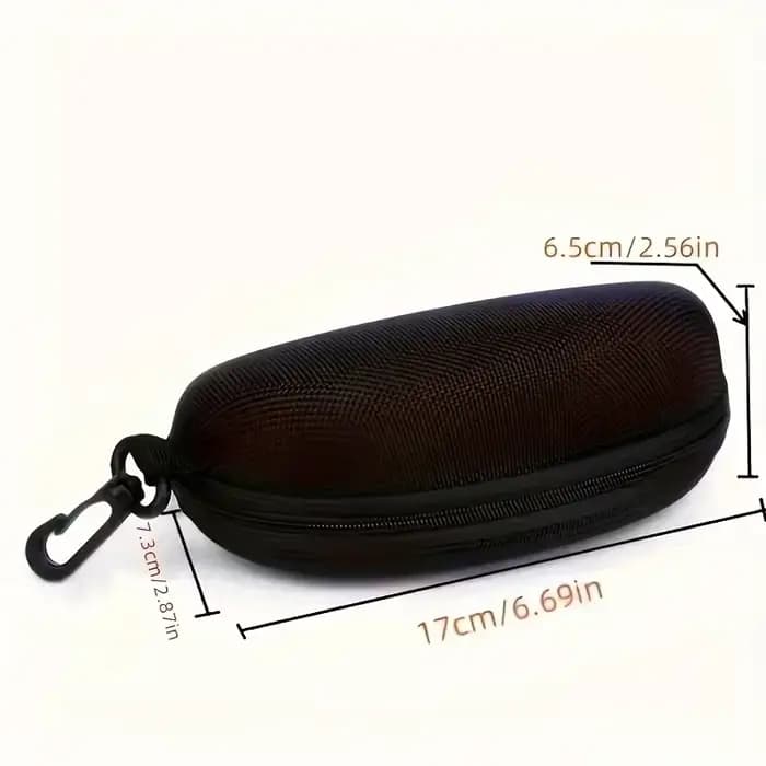 Boîte de protection de lunettes de soleil à fermeture éclair Portable