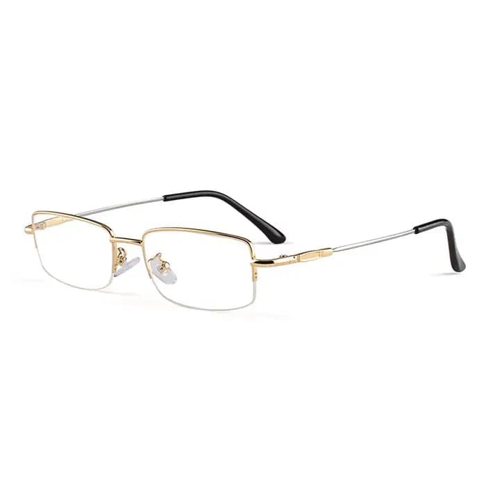 VANLOOK hommes mémoire titane lunettes demi-monture