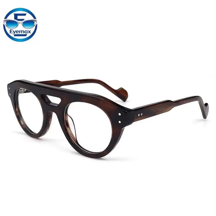 Monture de lunettes Eyemax rétro ronde pour hommes et femmes