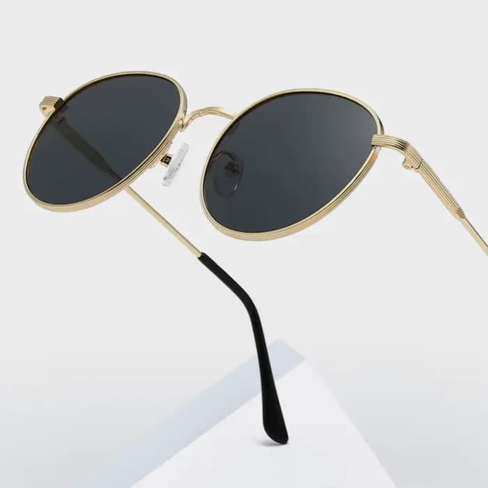 Lunettes de soleil rondes vintage pour hommes