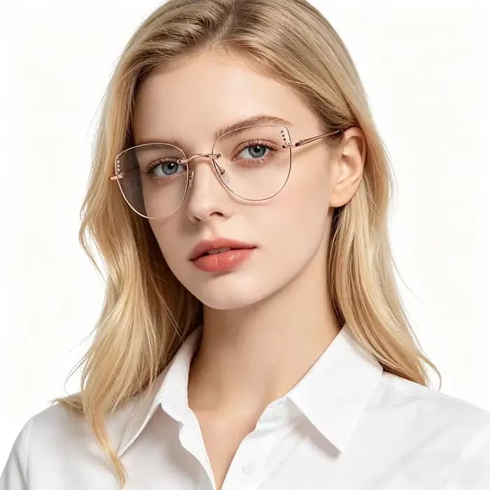Lunettes ultralégères sans cadre pour femmes