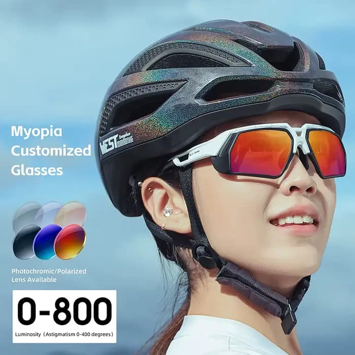 WEST BIKING-Lunettes de soleil unisexes personnalisées