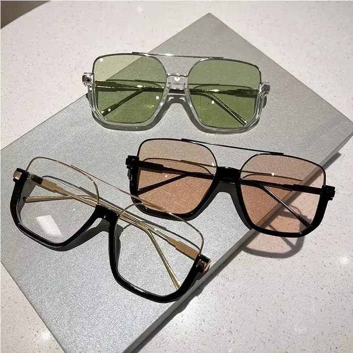 Lunettes de soleil Vintage surdimensionnées pour hommes et femmes