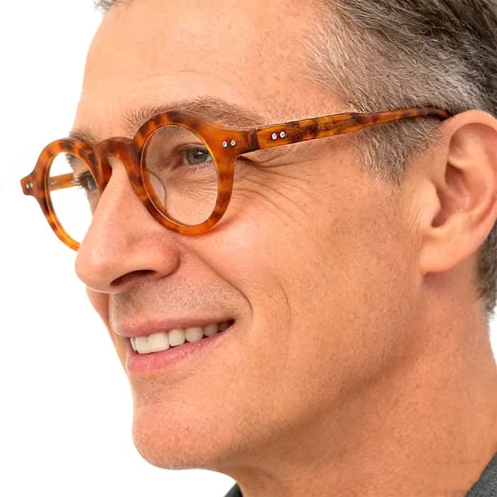 Lunettes optiques rondes en acétate pour hommes et femmes