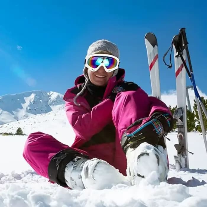 Lunettes de ski anti-buée pour hommes et femmes
