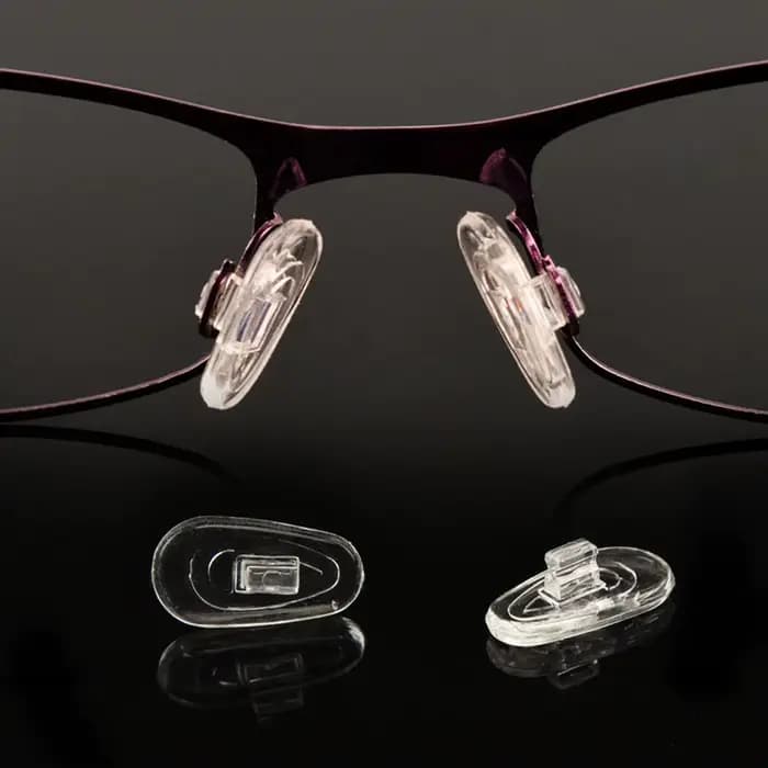 10 pièces (5 paires) plaquettes nasales en Silicone de qualité supérieure pour lunettes – coussin d'air doux