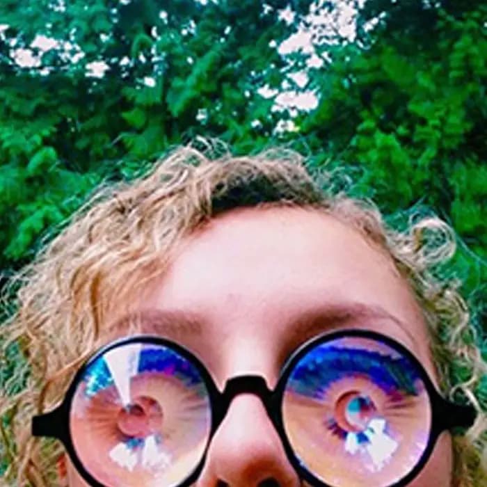 Lunettes de soleil rondes holographiques pour hommes et femmes