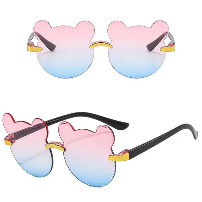 Lunettes de soleil ours de dessin animé mignon pour enfants