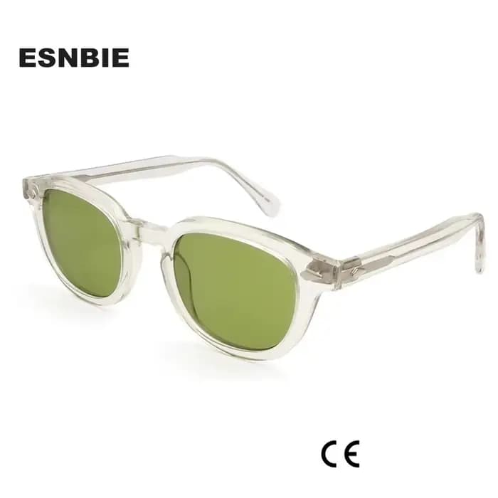 Lunettes de Soleil Transparentes en Acétate